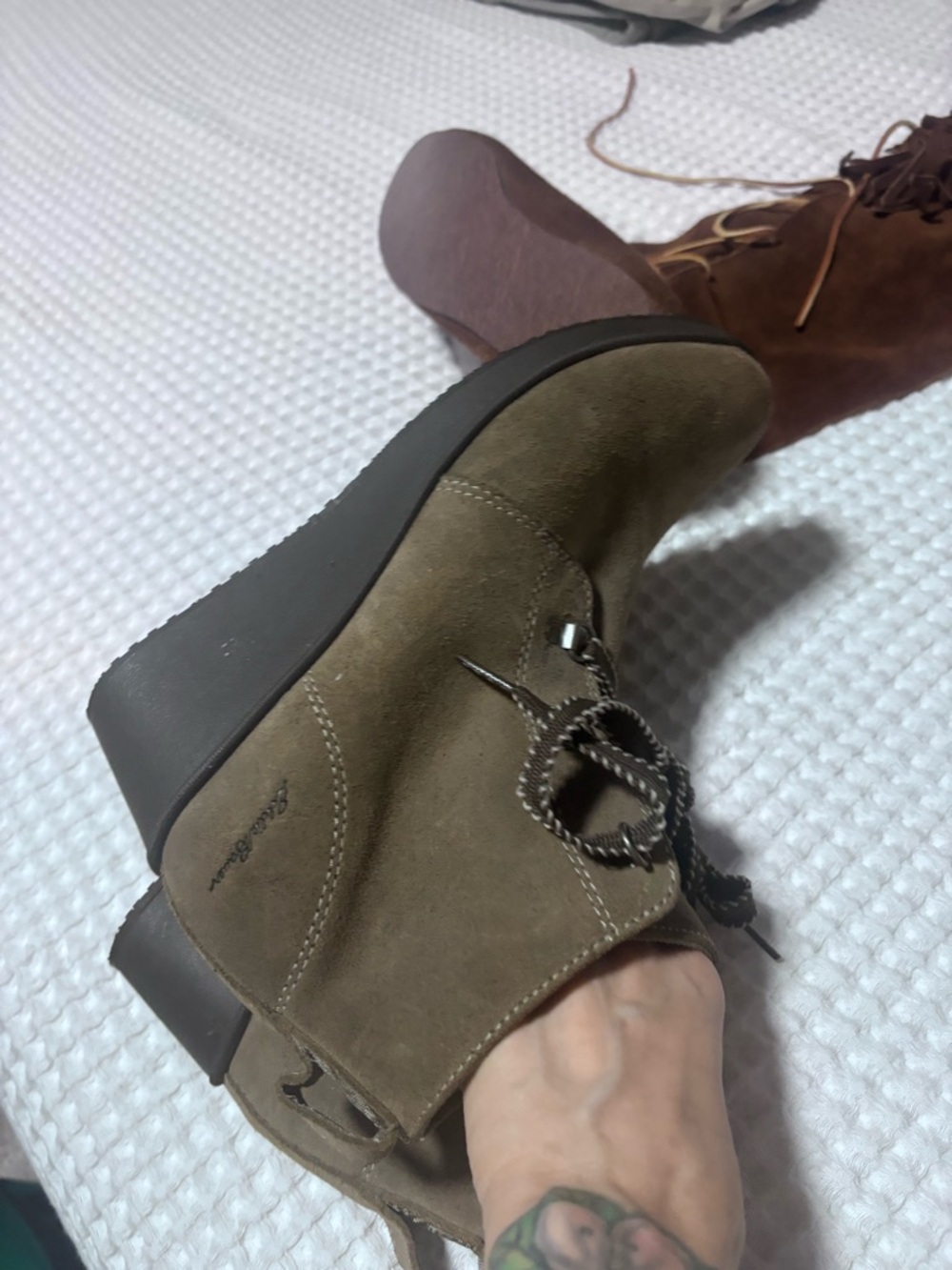 Eddie bauer wedge  Ankle Boots  Suede - - Picture 3 of 8
